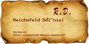 Reichsfeld Dániel névjegykártya